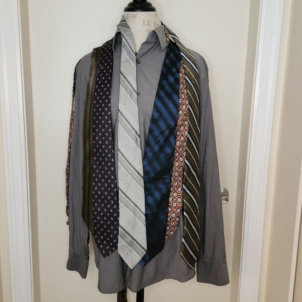 LOT 7 Vintage Men's silk ties
